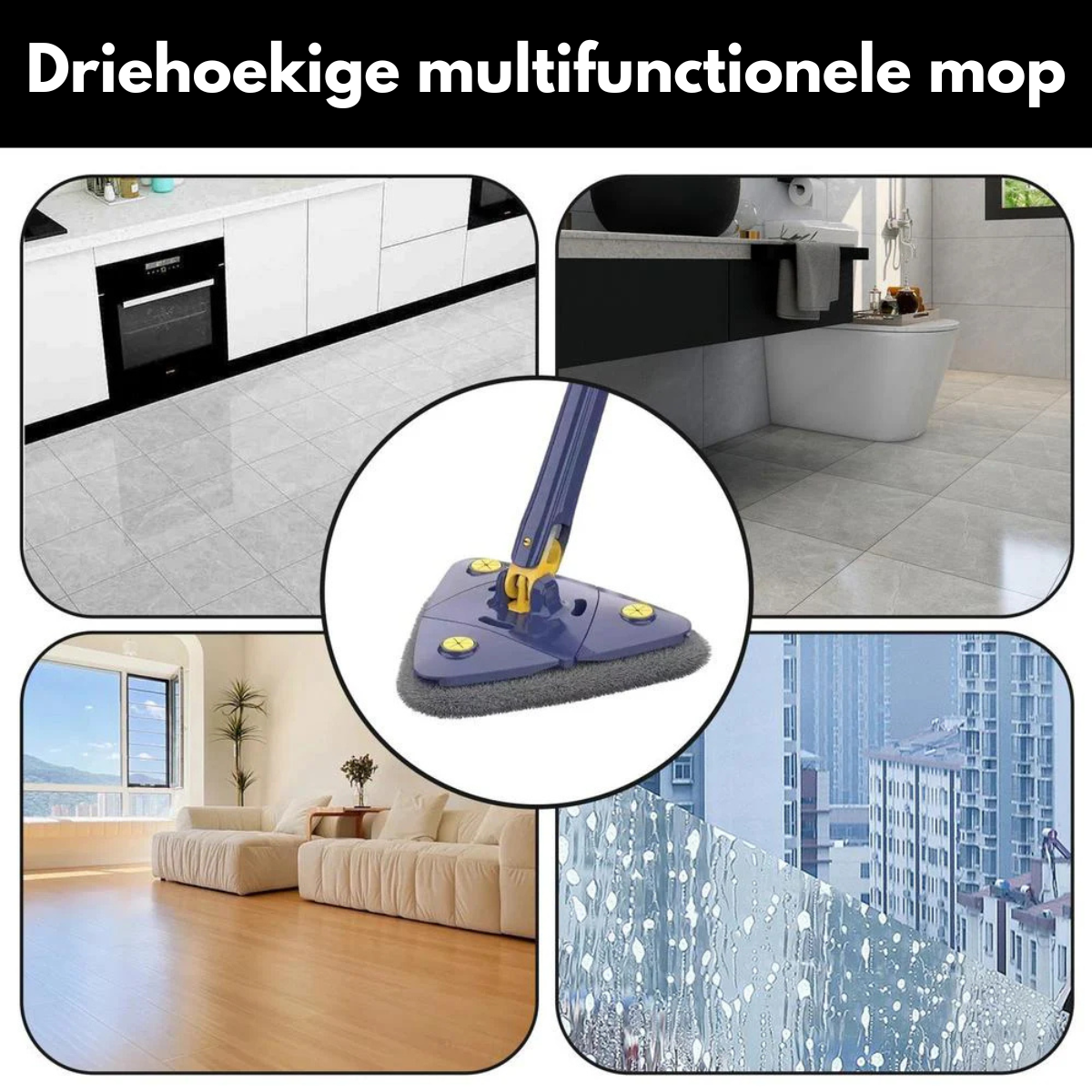 DweilWonder Deluxe | Gemakkelijk elke hoek meepakken - Largazo.nl